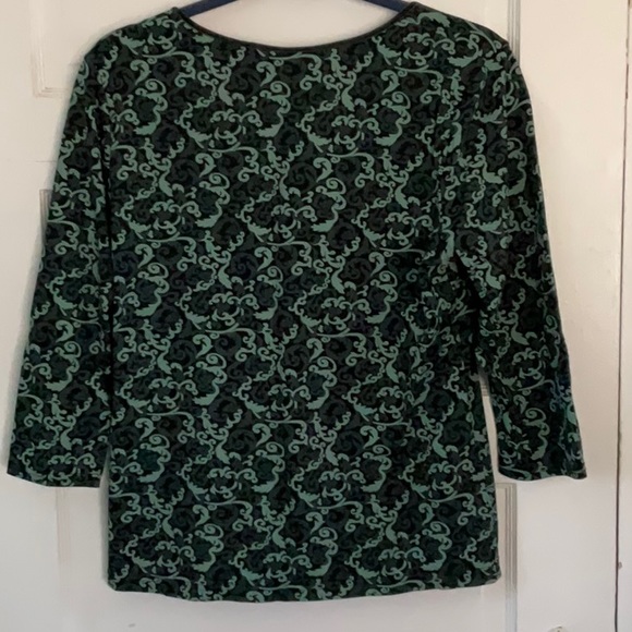 Apostrophe Stretch 3/4 sleeve top L/G 14-16 - Picture 5 of 9